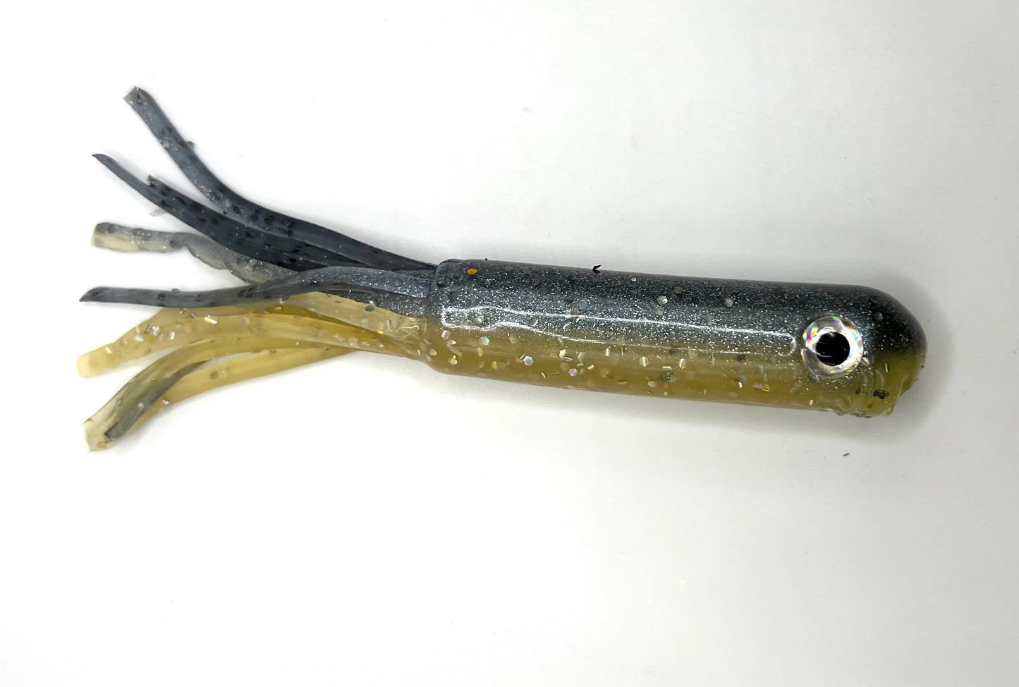 XXL 6" Tube Jig W/ 3D Eye - 6 Pack - Various Colors