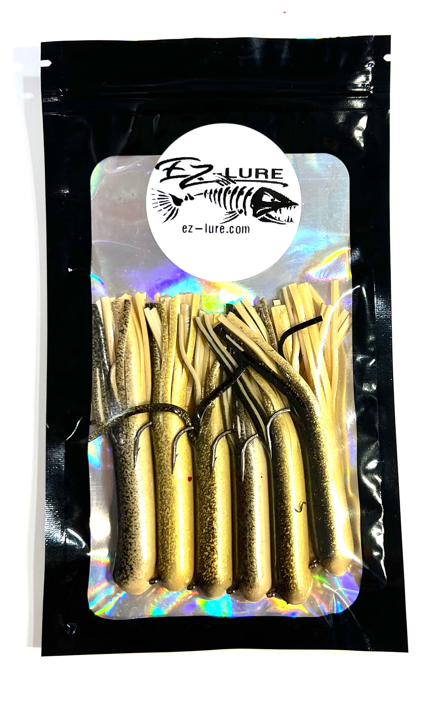 3.5" Tubes Rigged and Ready Lures- 6 Pack - Multiple Colors
