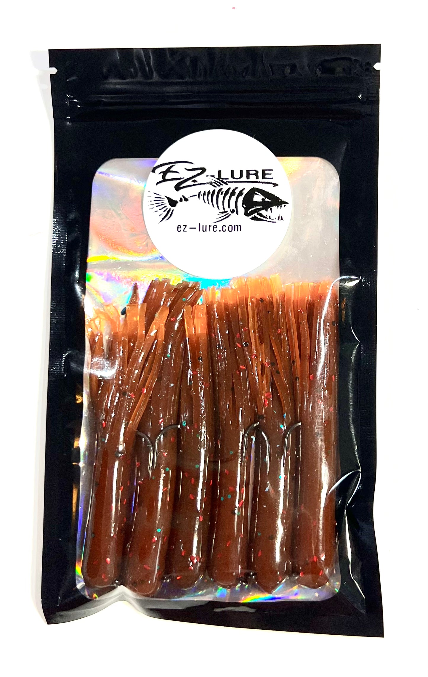 3.5" Tubes Rigged and Ready Lures- 6 Pack - Multiple Colors