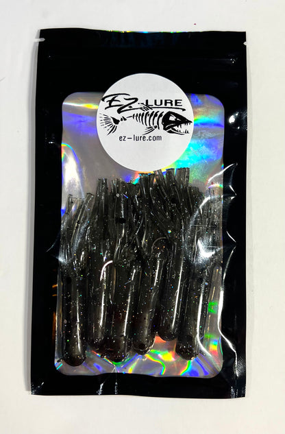 3.5" Tubes Rigged and Ready Lures- 6 Pack - Multiple Colors
