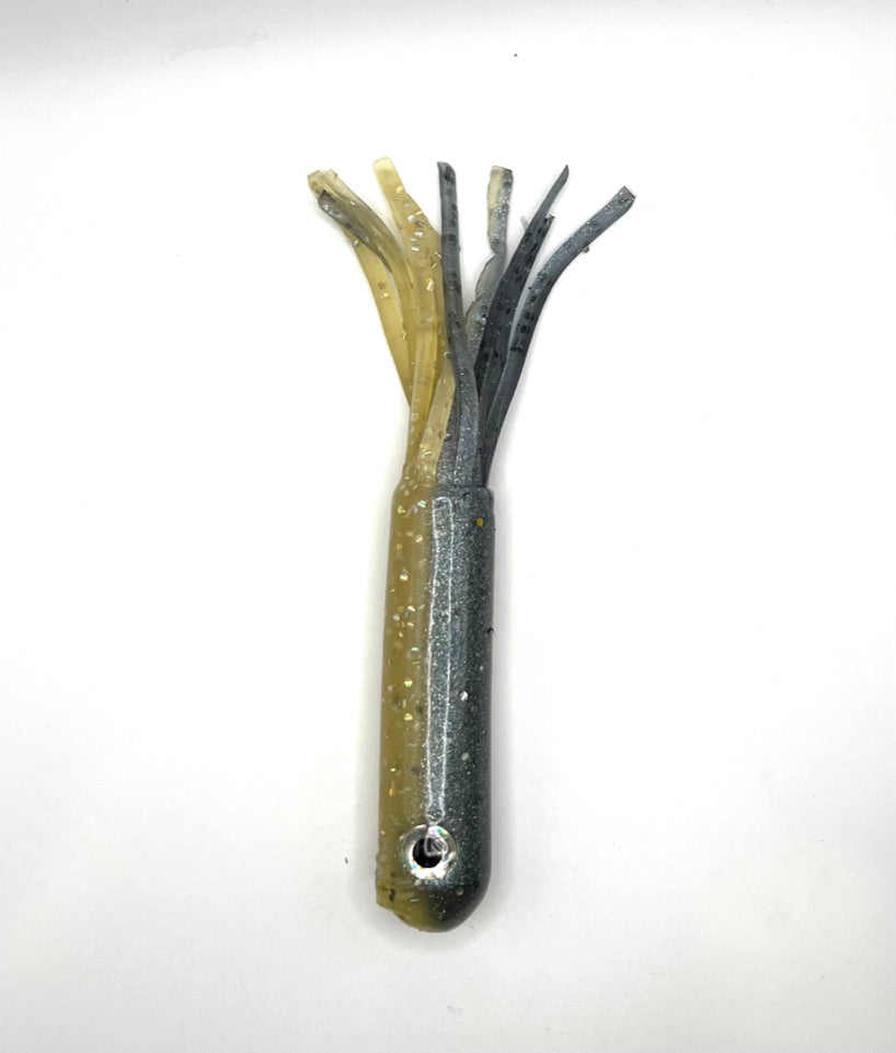 XXL 6" Tube Jig W/ 3D Eye - 6 Pack - Various Colors