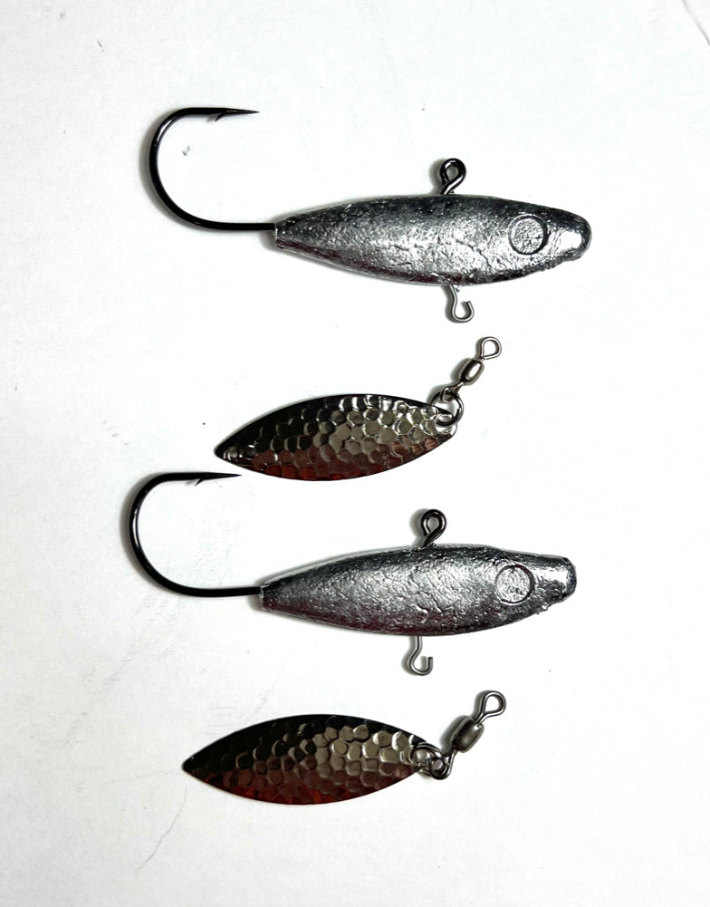 Mack Hardware Pro Series 1 -1/2 oz Minnow Head- 2 Pack