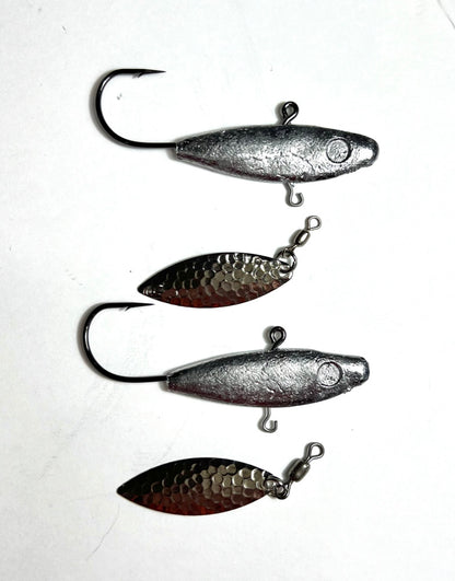 Mack Hardware Pro Series 1 -1/2 oz Minnow Head- 2 Pack