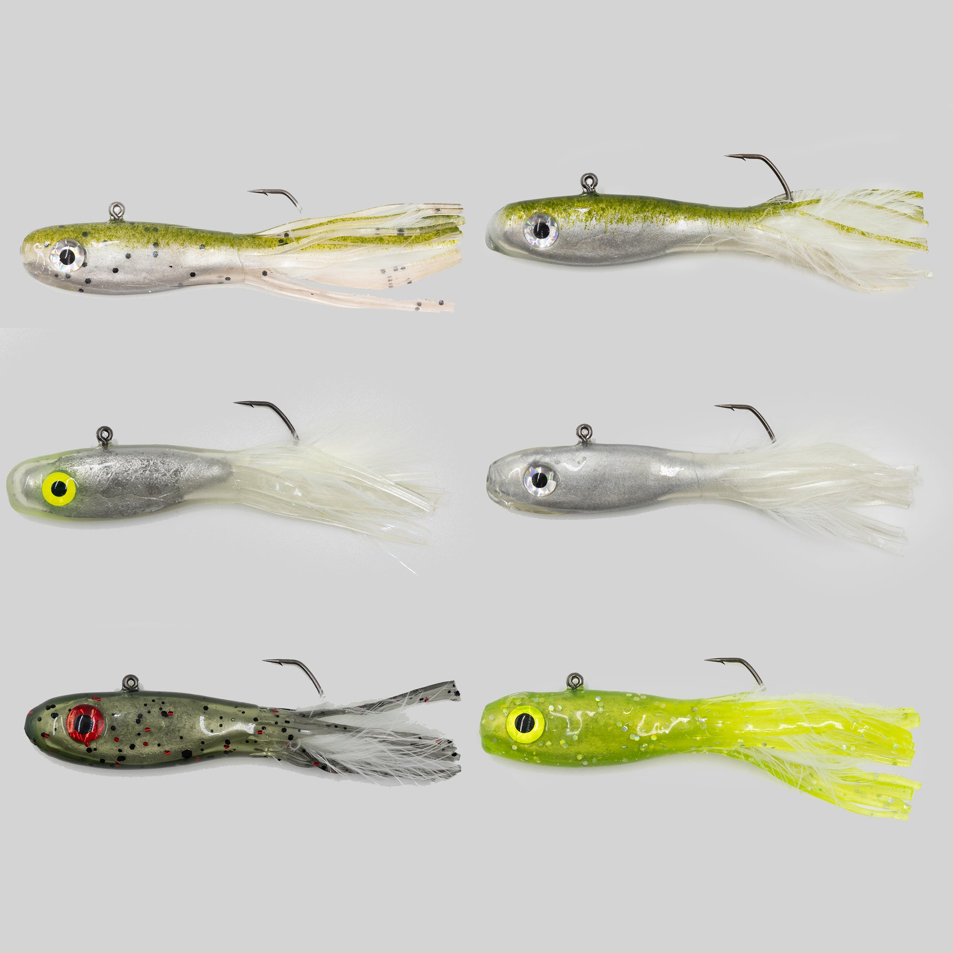 ez fish lures Pro Series 3D Eyes Mack-A-Tizer System with Minnow Head