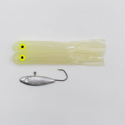 Pro Series Monster Mack 3D Eyes with Minnow Head  - XXL 6" - 2 Pack - Various Colors