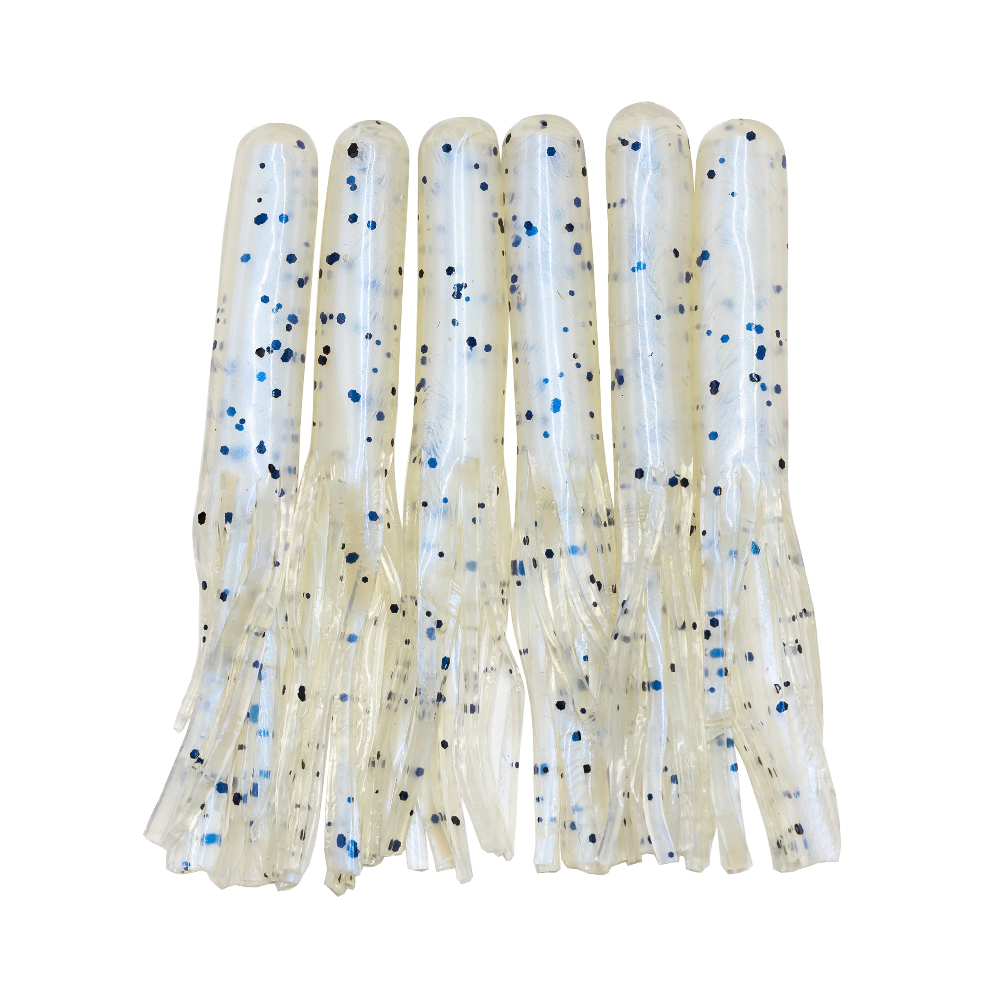 thumbnail image 2 of American Crappie Tubes 1.5" Natural-Tone Crappie Jig Tubes - 50 Pack (Pearl Blue Flake) 2 of 6